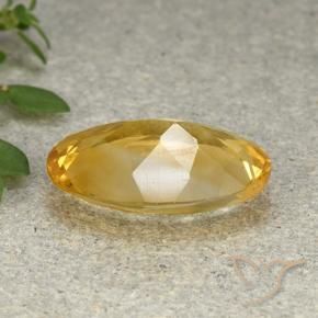 Citrino Laranja Dourada Natural 3.95ct, oval, VVS-VS