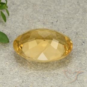 Citrino Dourado Médio-claro Natural 5.30ct, oval, VVS-VS