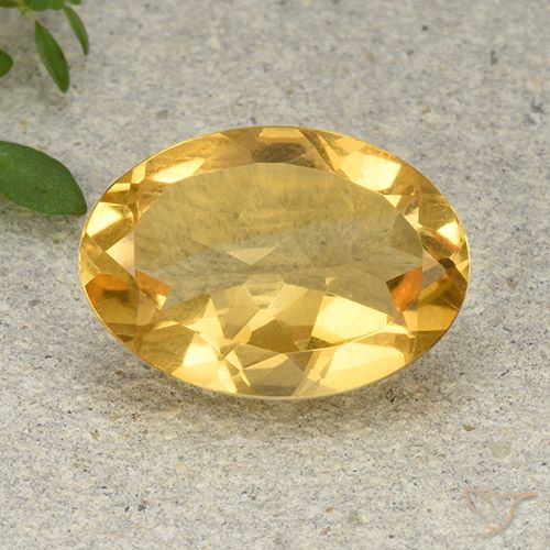 4.52ct Natural Dourado Médio-escuro Citrino, oval, VVS-VS