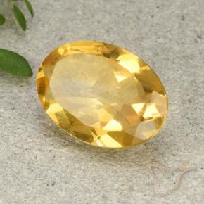 Citrino Dourado Médio-escuro Natural 4.52ct, oval, VVS-VS