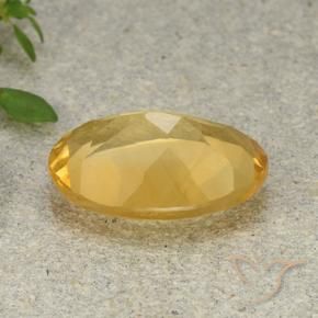 Citrino Dourado Médio-escuro Natural 4.52ct, oval, VVS-VS