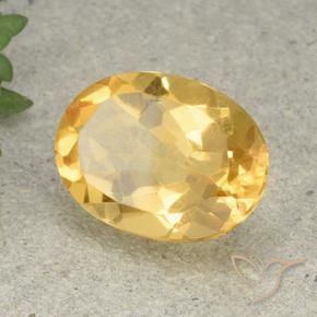 Citrino ouro brilhante Natural 5.20ct, oval, VVS-VS