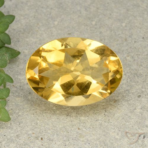 4.96ct Natural Laranja Dourada Citrino, oval, VVS-VS