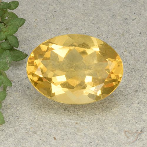 5.55ct Natural Dourado médio Citrino, oval, VVS-VS