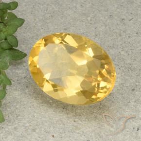 Citrino Dourado médio Natural 5.55ct, oval, VVS-VS