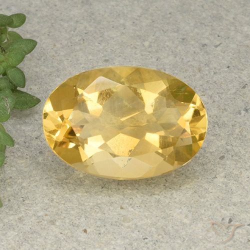 5.08ct Natural Laranja Dourada Citrino, oval, VVS-VS
