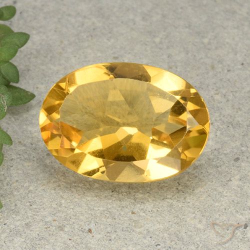 5.21ct Natural Laranja Dourada Citrino, oval, VVS-VS