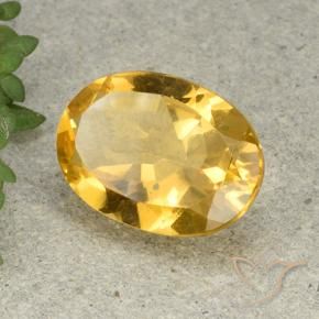 Citrino Laranja Dourada Natural 5.21ct, oval, VVS-VS