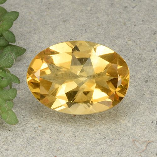 5.07ct Natural Laranja Dourada Citrino, oval, VVS-VS