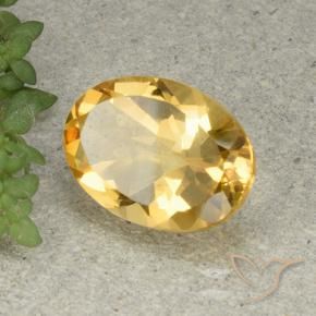 Citrino Laranja Dourada Natural 5.07ct, oval, VVS-VS