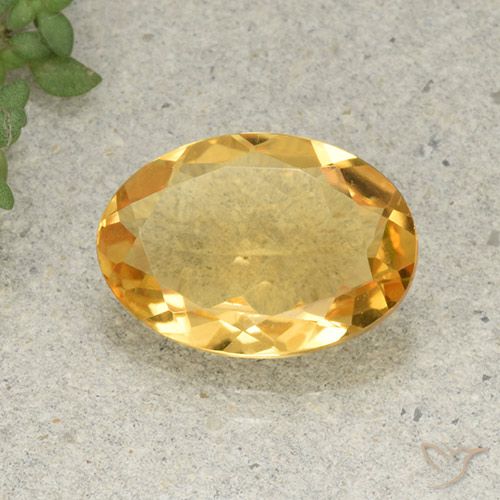 4.27ct Natural Laranja Dourada Citrino, oval, VVS-VS