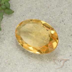 Citrino Laranja Dourada Natural 4.27ct, oval, VVS-VS