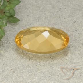 Citrino Laranja Dourada Natural 4.27ct, oval, VVS-VS