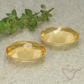 Pedras preciosas de Citrino Laranja Dourada natural de 9.75 ct, oval, VVS-VS