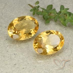 Pedras preciosas de Citrino Laranja Dourada natural de 9.61 ct, oval, VVS-VS