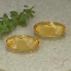 Pedras preciosas de Citrino Laranja Dourada natural de 8.97 ct, oval, VVS-VS