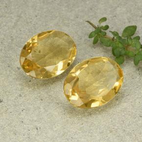 Pedras preciosas de citrino dourado natural de 8,06 ct, corte oval, VVS-VS