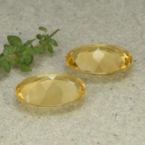 Pedras preciosas de citrino dourado natural de 8,06 ct, corte oval, VVS-VS