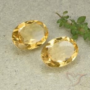 Pedras preciosas de Citrino Dourado médio natural de 8.98 ct, oval, VVS-VS