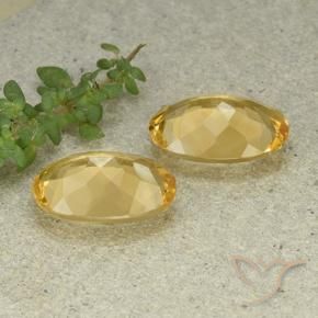 Pedras preciosas de Citrino Dourado médio natural de 8.98 ct, oval, VVS-VS