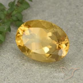 Citrino Dourado médio Natural 5.30ct, oval, VVS-VS