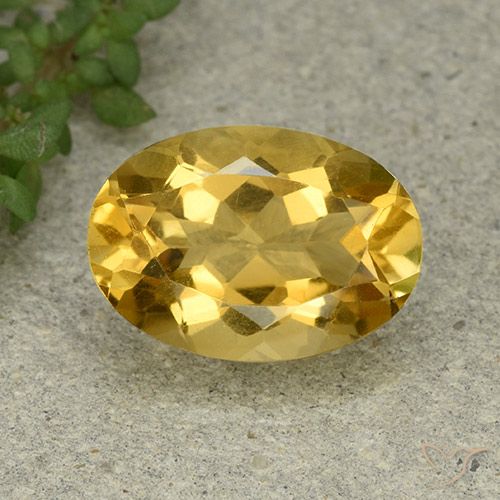 5.59ct Natural Dourado médio Citrino, oval, VVS-VS