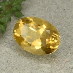 Citrino Dourado médio Natural 5.59ct, oval, VVS-VS
