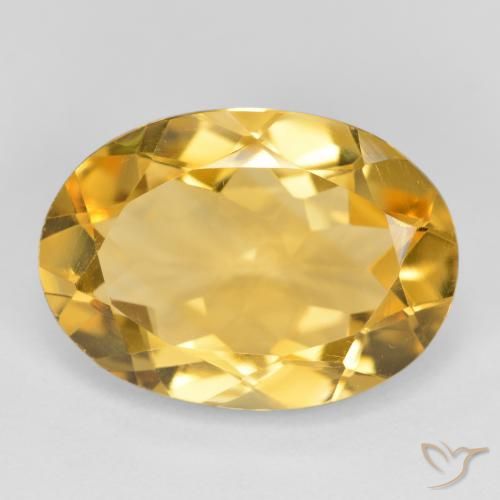 4.63ct Natural Dourado médio Citrino, oval, VVS-VS