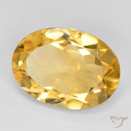 Citrino Dourado médio Natural 4.63ct, oval, VVS-VS