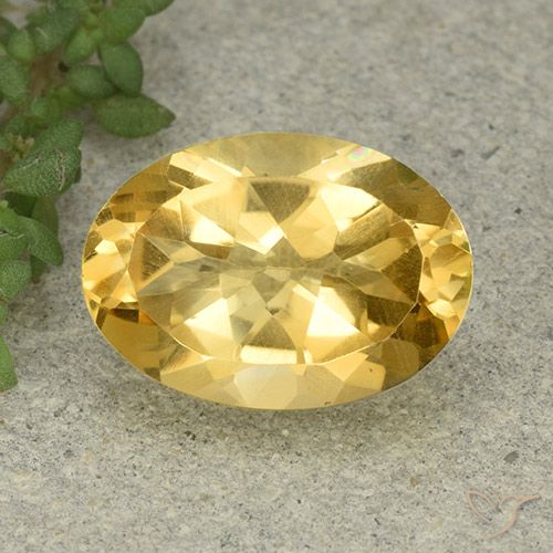 5.41ct Natural Laranja Dourada Citrino, oval, VVS-VS