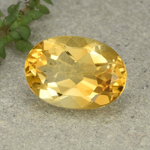 5.04ct Natural ouro médio Citrino, oval, VVS-VS