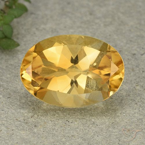 5.77ct Natural ouro médio Citrino, oval, VVS-VS