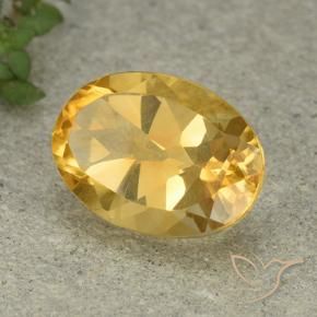 Citrino ouro médio Natural 5.77ct, oval, VVS-VS