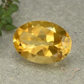 Citrino Laranja Dourada Natural 5.20ct, oval, VVS-VS