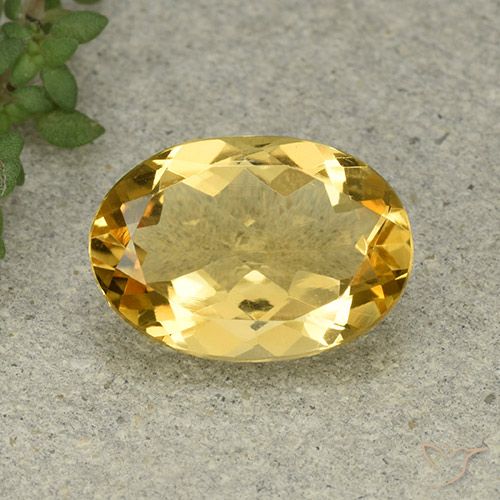 4.52ct Natural Dourado Médio-claro Citrino, oval, VVS-VS