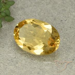 Citrino Dourado Médio-claro Natural 4.52ct, oval, VVS-VS