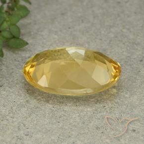 Citrino Dourado Médio-claro Natural 4.52ct, oval, VVS-VS