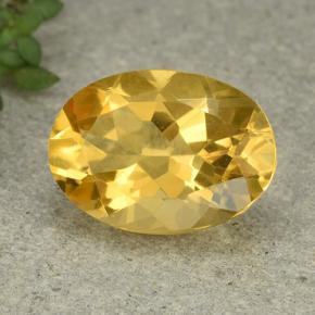 Citrino Amarelo Natural 5.13ct, Corte Oval, VVS-VS