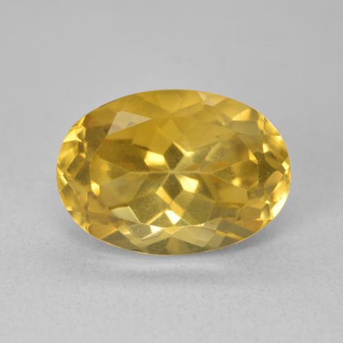6.48ct Natural Dourado médio Citrino, oval, VVS-VS