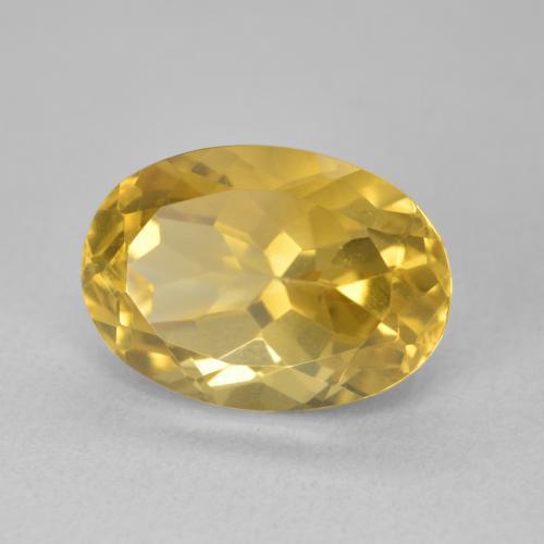 Citrino Dourado médio Natural 6.48ct, oval, VVS-VS