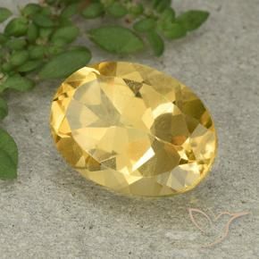 Citrino Dourado médio Natural 5.74ct, oval, VVS-VS