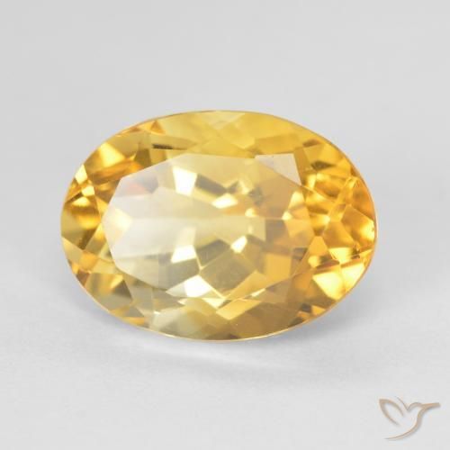Citrino Laranja Dourada Natural 6.40ct, oval, VVS-VS