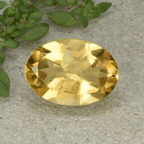 5.32ct Natural Laranja Dourada Citrino, oval, VVS-VS