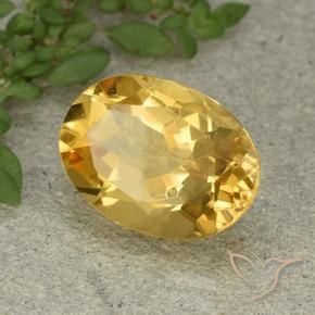 Citrino Laranja Dourada Natural 5.91ct, oval, VVS-VS