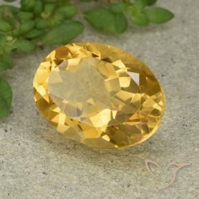 Citrino Dourado médio Natural 5.73ct, oval, VVS