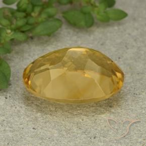Citrino Dourado médio Natural 5.73ct, oval, VVS
