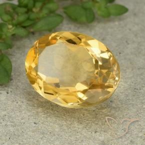 Citrino Laranja Dourada Natural 5.94ct, oval, VVS