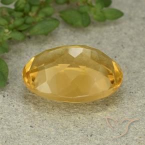 Citrino Laranja Dourada Natural 5.94ct, oval, VVS