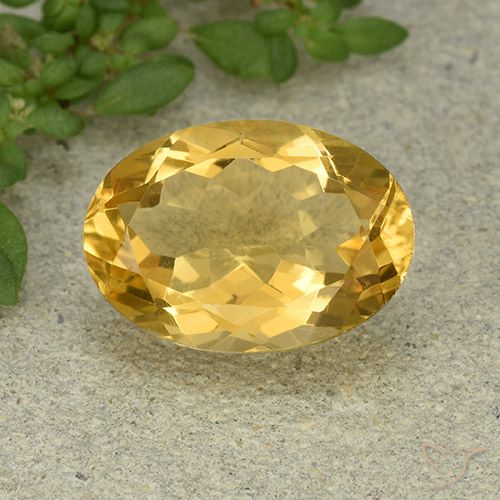 5.15ct Natural Dourado médio Citrino, oval, VVS