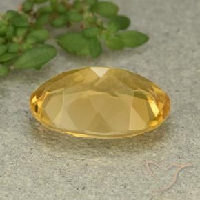 Citrino Dourado médio Natural 4.83ct, oval, VVS